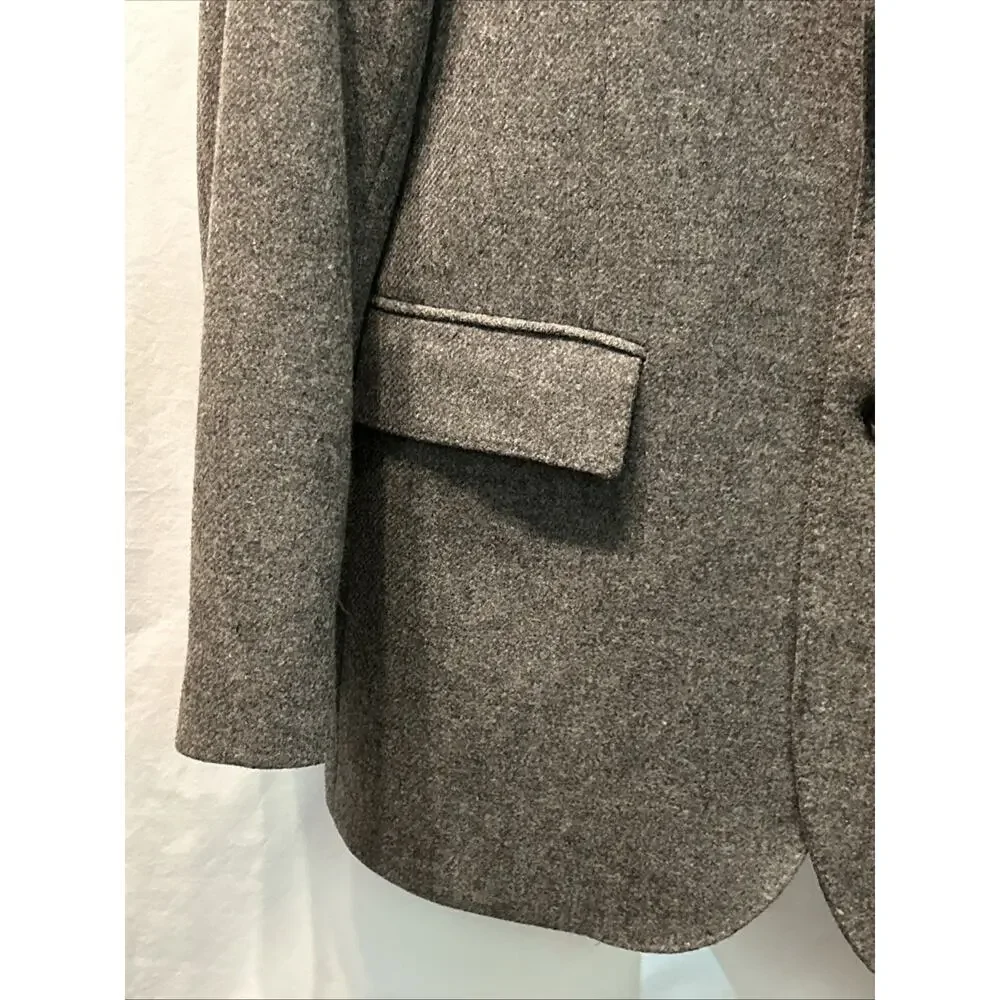 J Crew Ludlow Blazer Mens 42L Gray 100% Yorkshire Tweed Wool By Moon England